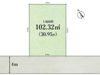 調布市柴崎1丁目 建築条件なし売地 全1区画