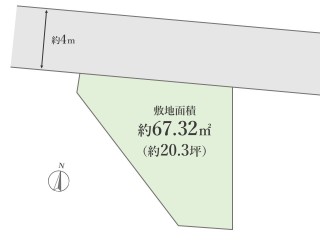杉並区阿佐谷北1丁目 建築条件なし売地 全1区画