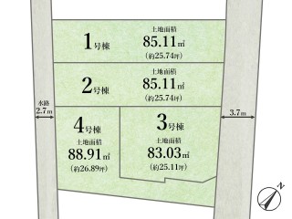 杉並区阿佐谷北1丁目 新築分譲住宅 全4棟